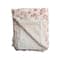 Hello Honey® 60" Tan & Rose Woven Cotton & Sherpa Throw Blanket